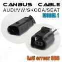 1 CABLE ANTI ERREUR PLUG & PLAY CANBUS ERROR FREE ODB AUDI/SEAT/SKODA/VW MODEL 1 