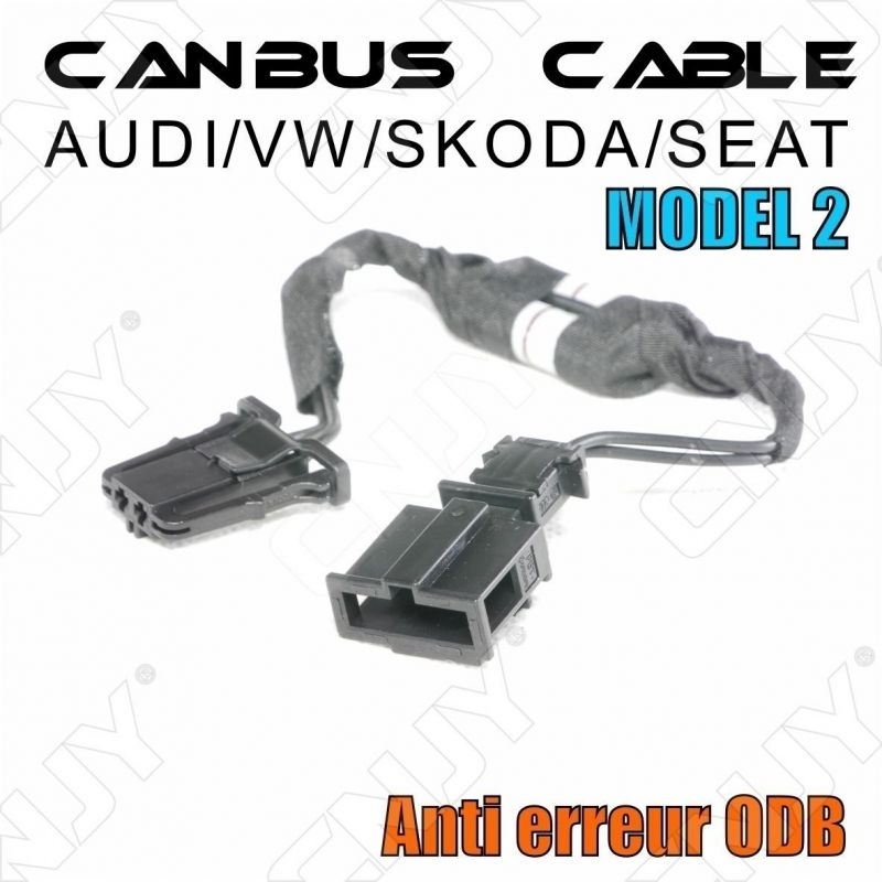 1 CABLE ANTI ERREUR PLUG & PLAY CANBUS ERROR FREE ODB AUDI/SEAT/SKODA/VW MODEL 2