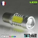 1 AMPOULE CREE LED 9W AVEC LENTICULAIRE BAY15D CULOT COMPATIBLE P21/5W 1157 DOUBLE FILAMENT/CONTACT