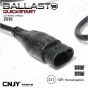 1 BALLAST SLIM CNJY 35W-55W QUICK START V2 2016 - TECHNOLOGIE ALLUMAGE INSTANTANE RAPIDE POUR FEUX DE VIRAGE & FEUX DE ROUTE