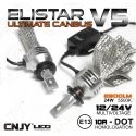 KIT DE CONVERSION LED H7-PX26D ELISTAR V5 H8/9/10/11-HB3/4-AMPOULE NON VENTILEE 24W ULTIMATE CANBUS ODB AUTO MOTO CAMION 12V-24V