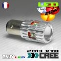 1 AMPOULE CREE & LED HLU 11W BAY15D CULOT COMPATIBLE ANTI ERREUR FEUX JOUR CITROEN C4 II & PEUGEOT 308 P21/5W 1157