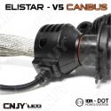 KIT DE CONVERSION LED H4-P43T ELISTAR V5 - AMPOULE NON VENTILEE 24W ULTIMATE CANBUS ODB AUTO MOTO CAMION 12V-24V