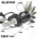 KIT DE CONVERSION LED H4-P43T ELISTAR V5 - AMPOULE NON VENTILEE 24W ULTIMATE CANBUS ODB AUTO MOTO CAMION 12V-24V