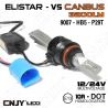 KIT DE CONVERSION LED H4-P43T ELISTAR V5 - AMPOULE NON VENTILEE 24W ULTIMATE CANBUS ODB AUTO MOTO CAMION 12V-24V