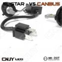 KIT DE CONVERSION LED H4-P43T ELISTAR V5 - AMPOULE NON VENTILEE 24W ULTIMATE CANBUS ODB AUTO MOTO CAMION 12V-24V