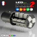 1 AMPOULE CREE LED 25W LENS BAY15D CULOT COMPATIBLE ANTI ERREUR FEUX JOUR CITROEN C4 II & PEUGEOT 308 P21/5W 1157