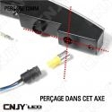 1 KIT FEUX DE JOUR DIURNE A LED DRL 121 ZR1 - E4 00RL 12V/24V DC UNIVERSEL