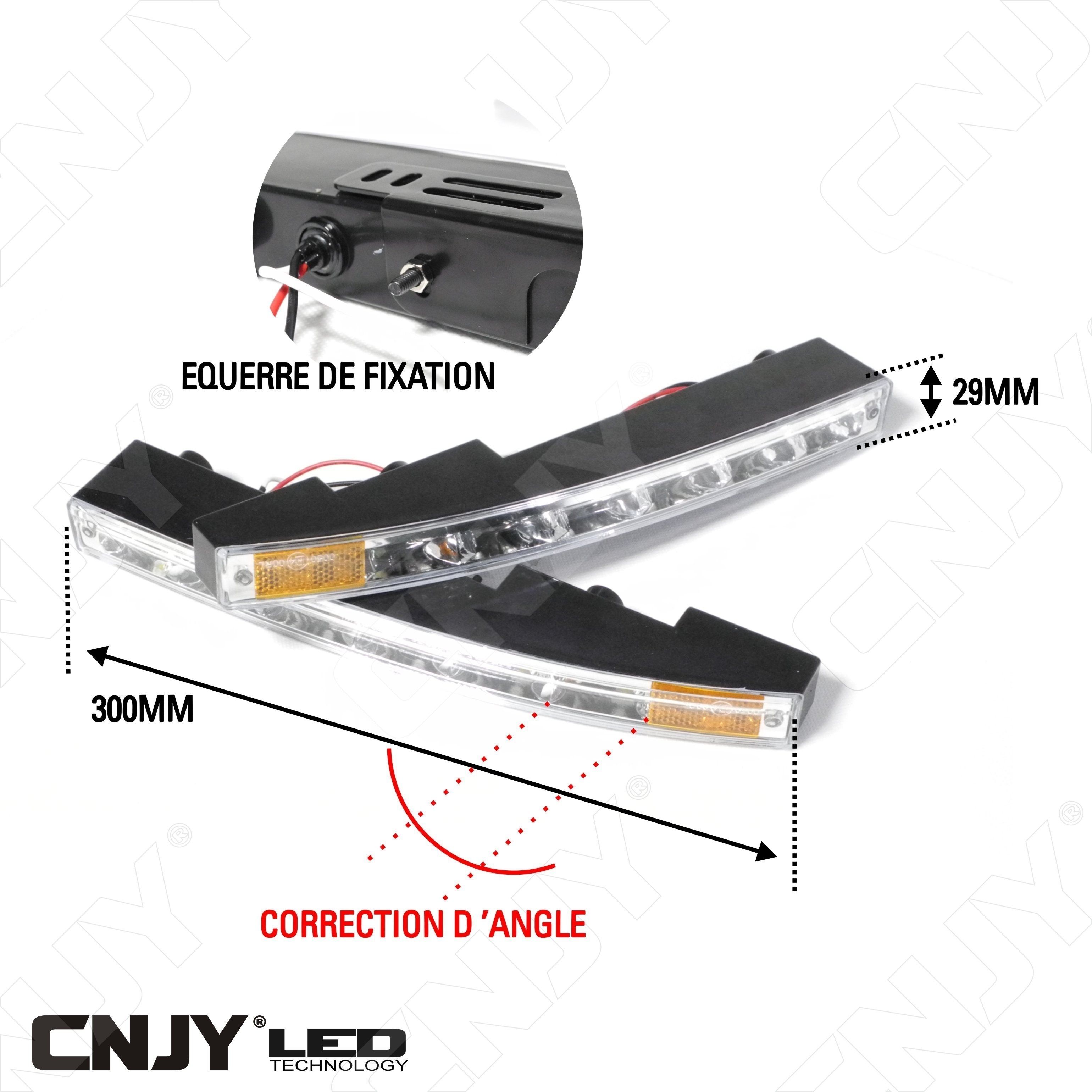 kit,feux,de,jour,diurne,a,led,drl,121,zr1,e4,00rl,12v,24v,dc,universel,auto,camion,daylight,fari,diurna,del,bmw,audi,seat,skoda,turn signal,répétiteur,intégré,module,drl,mercedes,orange,blanc