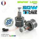 KIT ANGEL EYES CREE LED MARKER 20W XTB H8 BMW ANTI ERREUR 