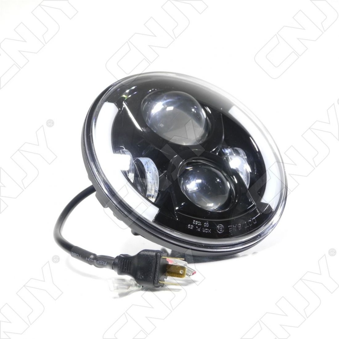 7 pouces rond LED ampoule de phare 75W moto phare projecteur