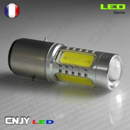 1 AMPOULE LED HLU 8W -FEUX MOTO- CULOT COMPATIBLE H6M