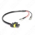 CABLE DE LIAISON HID COMPATIBLE 9006 HB4 AVEC COSSE PLATE 30cm