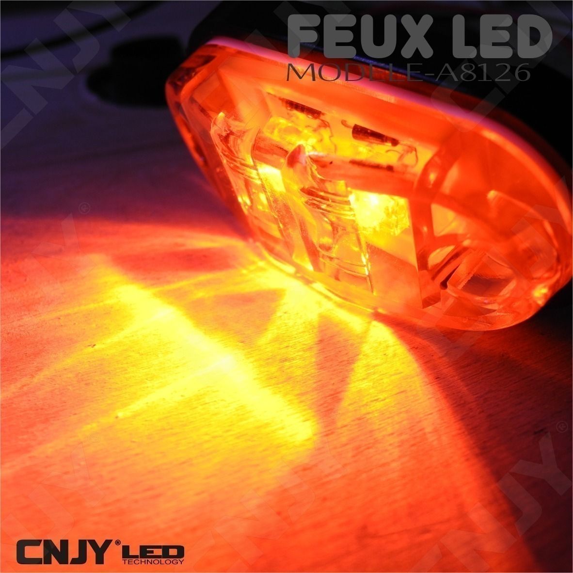 feux,de,gabarit,led,orange,puissant,remorque,auto,camion,12v,24v,ip68