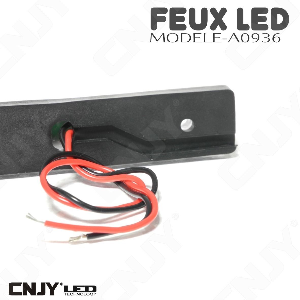 feux, de, gabarit, led, rouge, puissant, remorque, auto, camion, 12v, 24v, ip68