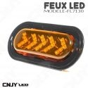 Feu en forme de flèche à led directionnel orange 12V 24v