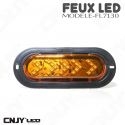 Feu en forme de flèche à led directionnel orange 12V 24v