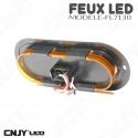 Feu en forme de flèche à led directionnel orange 12V 24v