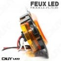 Feu en forme de flèche à led directionnel orange 12V 24v