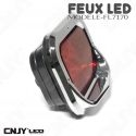 Feu à led rouge stop veilleuse carré moto 12V 24V 