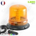 Gyrophare led orange à dôme magnétique 8W