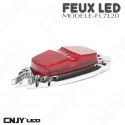 Feu stop veilleuse led flaming rouge 12V 24V 