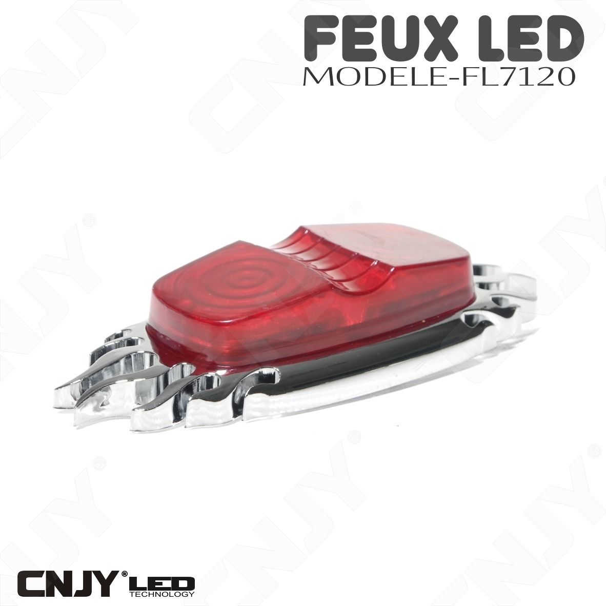 feux, flaming, flamme, stop, position, a, led, rouge, auto, moto, quad, chopper, topcase, 12v