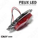 Feu stop veilleuse led flaming rouge 12V 24V 