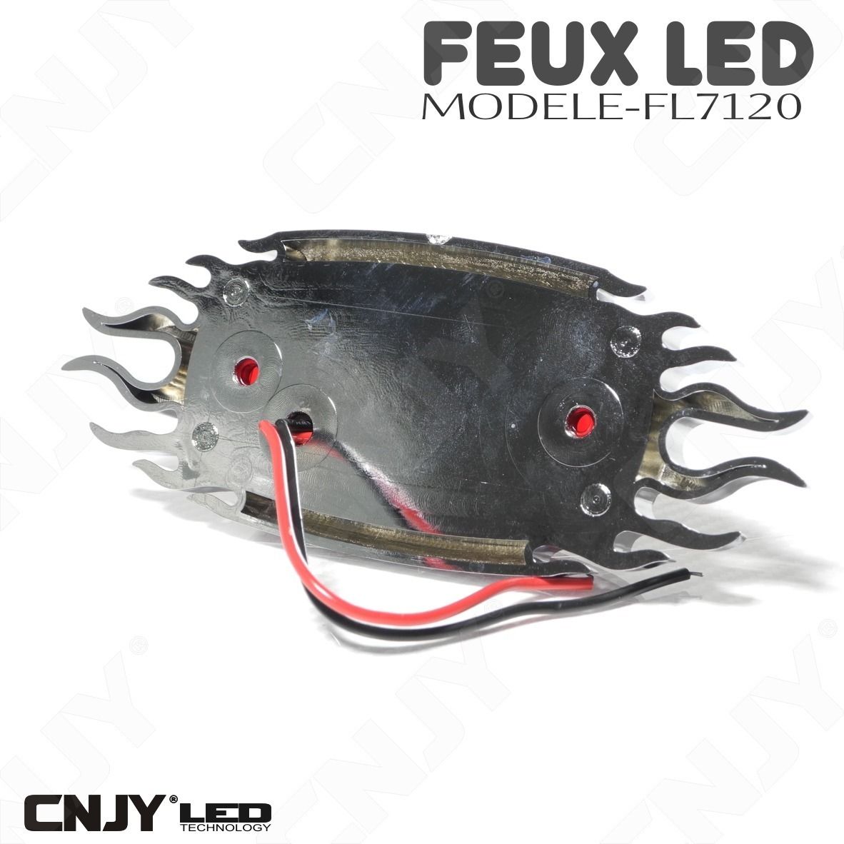 feux, flaming, flamme, stop, position, a, led, rouge, auto, moto, quad, chopper, topcase, 12v