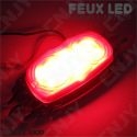 Feu stop veilleuse led flamme rouge 12V 24V 