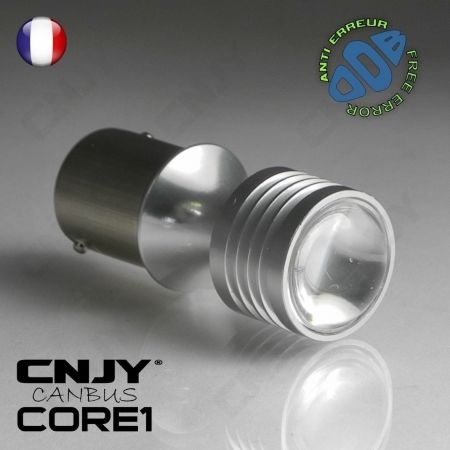 1 AMPOULE LED BLANC CNJY CORE1 BA15S S25 P21W CANBUS ANTI ERREUR ODB FEUX JOUR DIURNE