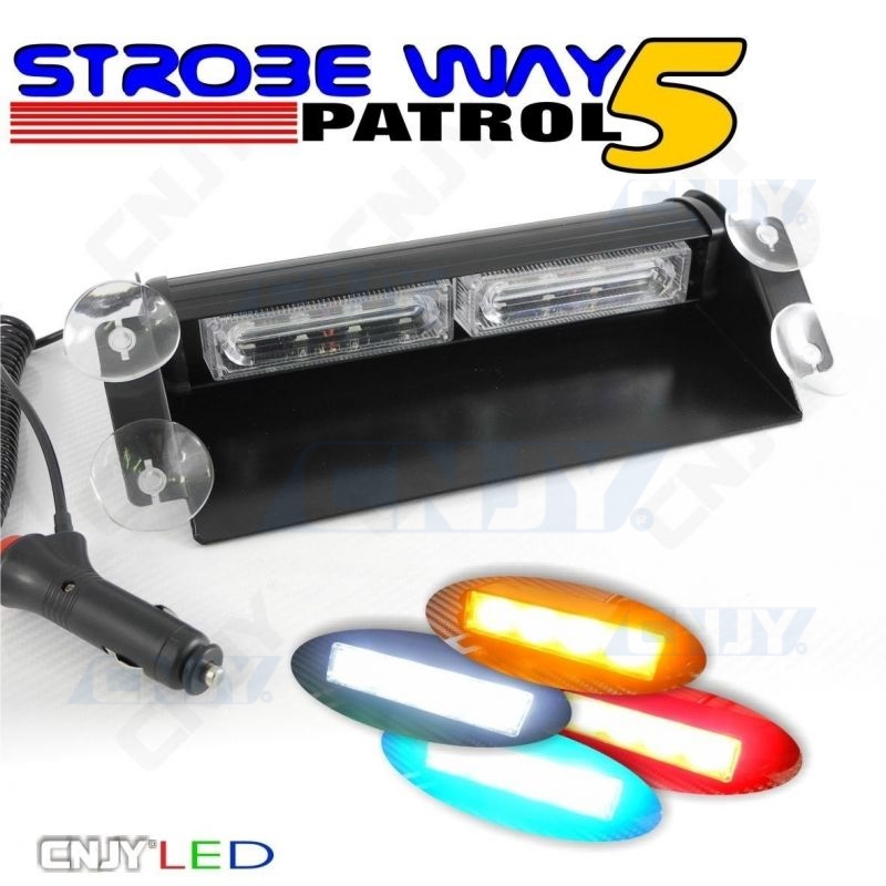 Bleu Intérieur 84 LED Camion Cross Signe 12-24V Pare-Brise Panneau Ventouse