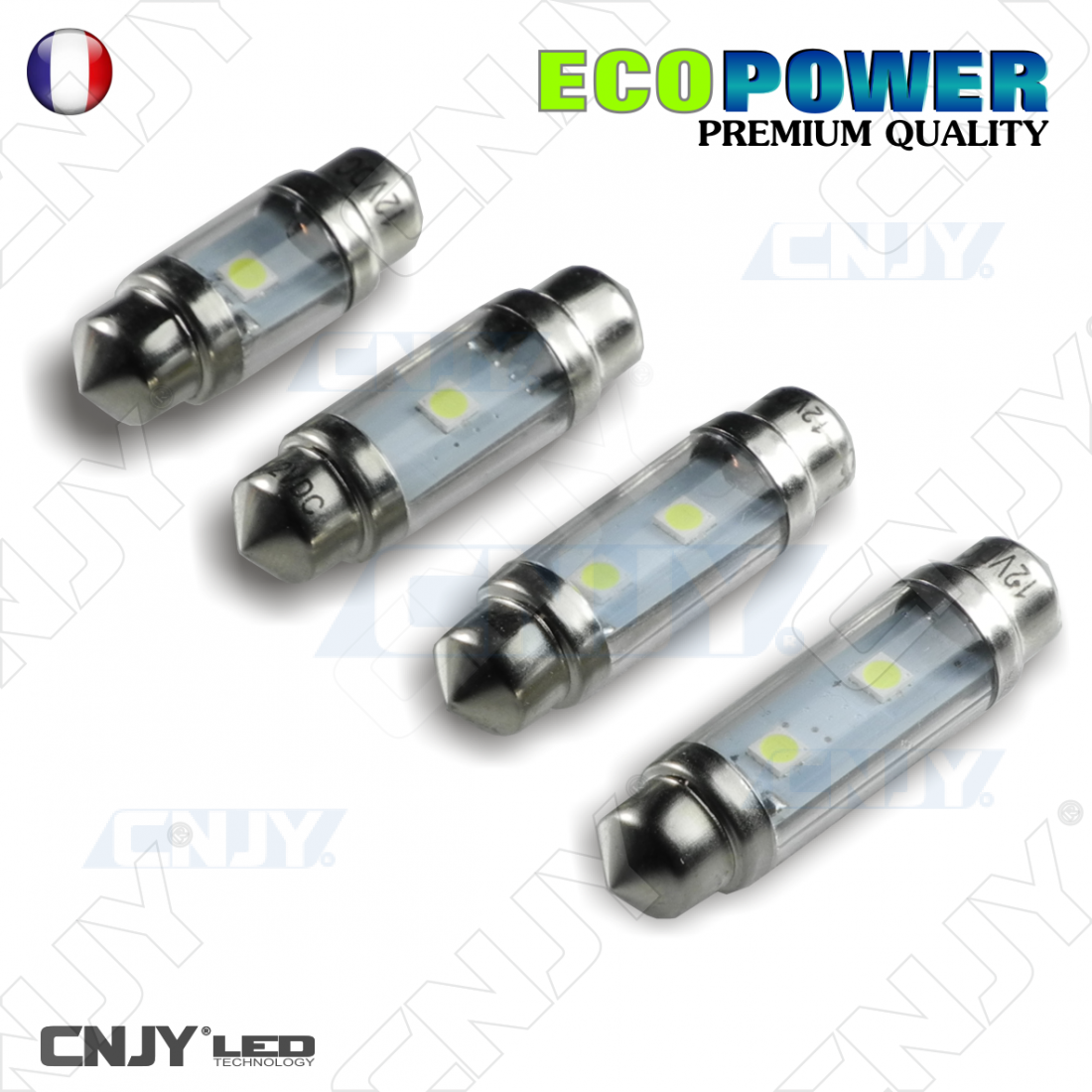 AMPOULE NAVETTE LED FEU XENON C5W 31 36 39 42 BLANCHE PLAQUE PLAFONNIER  VOITURE