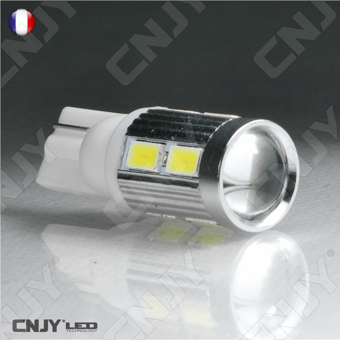 2 AMPOULES LED T10 W5W XENLED 6000K Blanc 12V - Angle 360° - Lampes de  voiture - France-Xenon