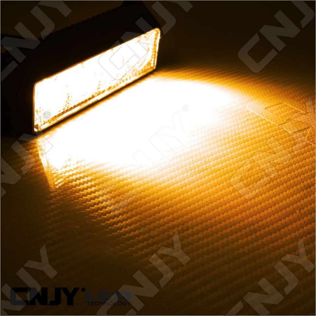 Feu de pénétration signalisation flash 12/24V 12W à 4 LED - orange