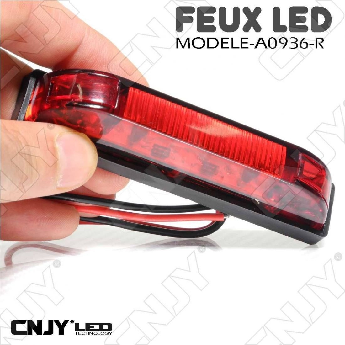 FEUX DE GABARIT ET POSITION A LED ROUGE POUR TUNING CABINE DE