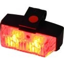 Feux à éclat led pénétrant à clips pour grille de calandre SWP4 12V 24V rouge