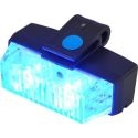 Feux à éclat led pénétrant à clips pour grille de calandre SWP4 12V 24V bleu