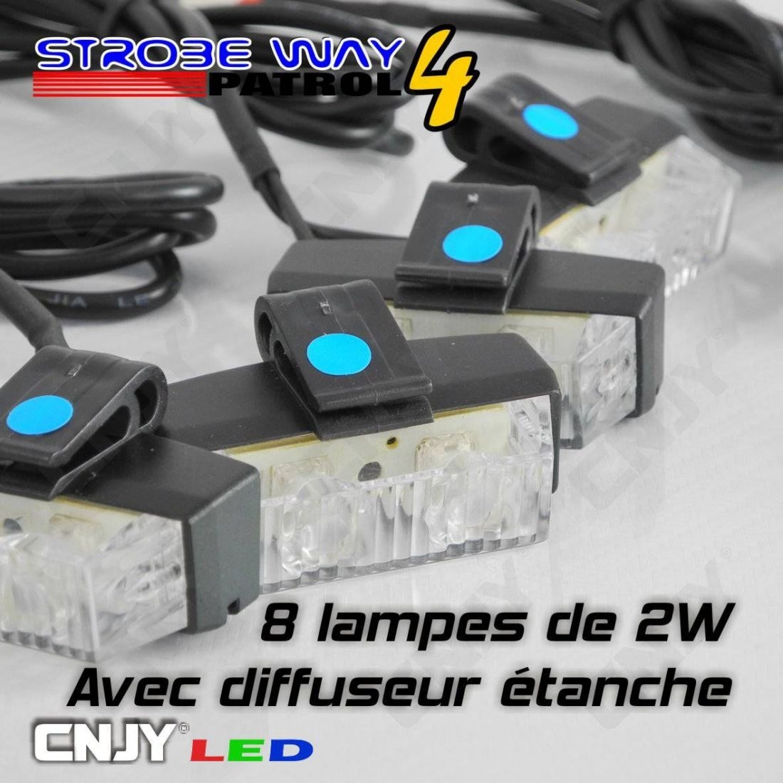 Feu flash LED cristal 6214 : Feu à LEDS : Gyrophare - Diagtrucks