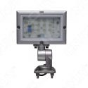 Projecteur led étanche Ip67 pour éclairage spot de station de travail industrielle. Feux sur pied orientable 24V DC Blanc . 