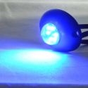 Feu à éclat led bleu 12v 24V ovale pour moto