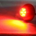 Feu à éclat led rouge 12v 24V ovale pour moto