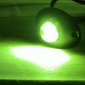 Feu à éclat led vert 12v 24V ovale pour moto