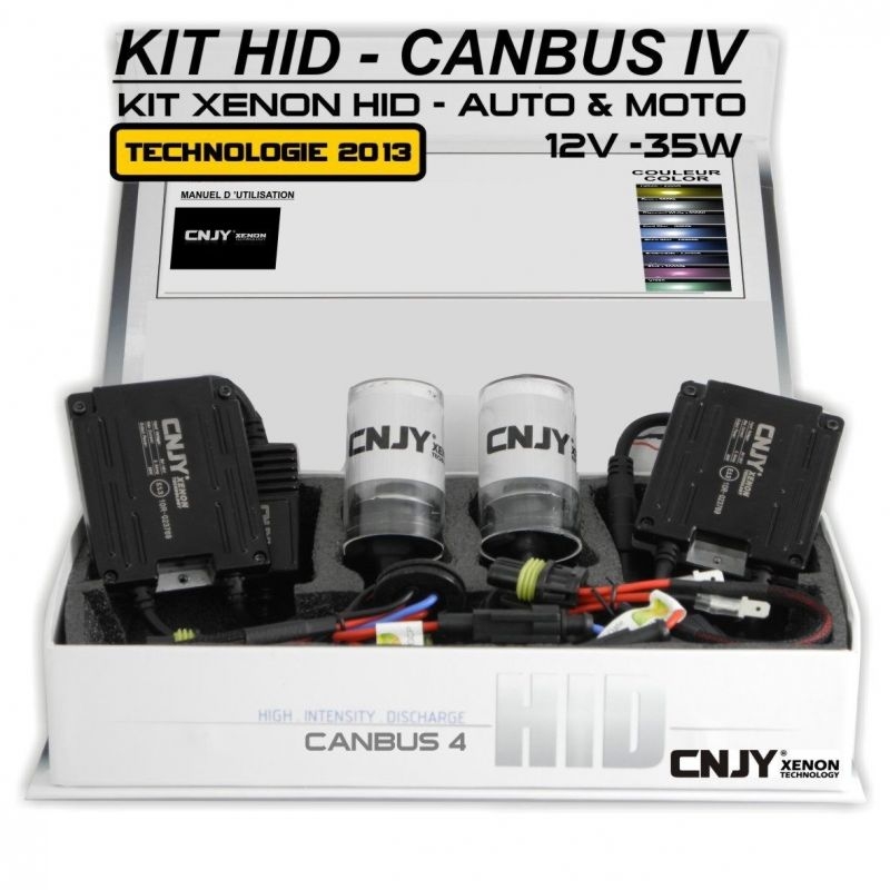 kit xenon hid de conversion h4 P43T à ampoule double , pour le montage de feux à polarité inversée et à fonction anti erreur odb