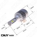 KIT AMPOULE LED H15 E-V3 30W CANBUS GOLF 6