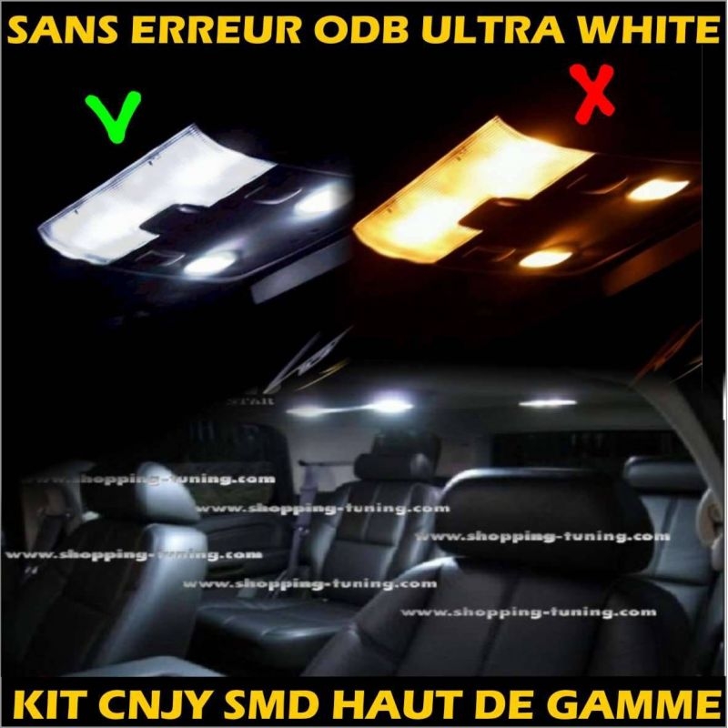 PACK D'AMPOULE LED INTERIEUR POUR LAND ROVER RANGE ROVER P38A 1994' à 2002