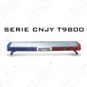 Gyrophare led 168W rampe de toit 70 à120cm T9800 avec sirène bleu rouge orange