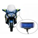 Feu à éclat led motard frontal SWP9 Bleu