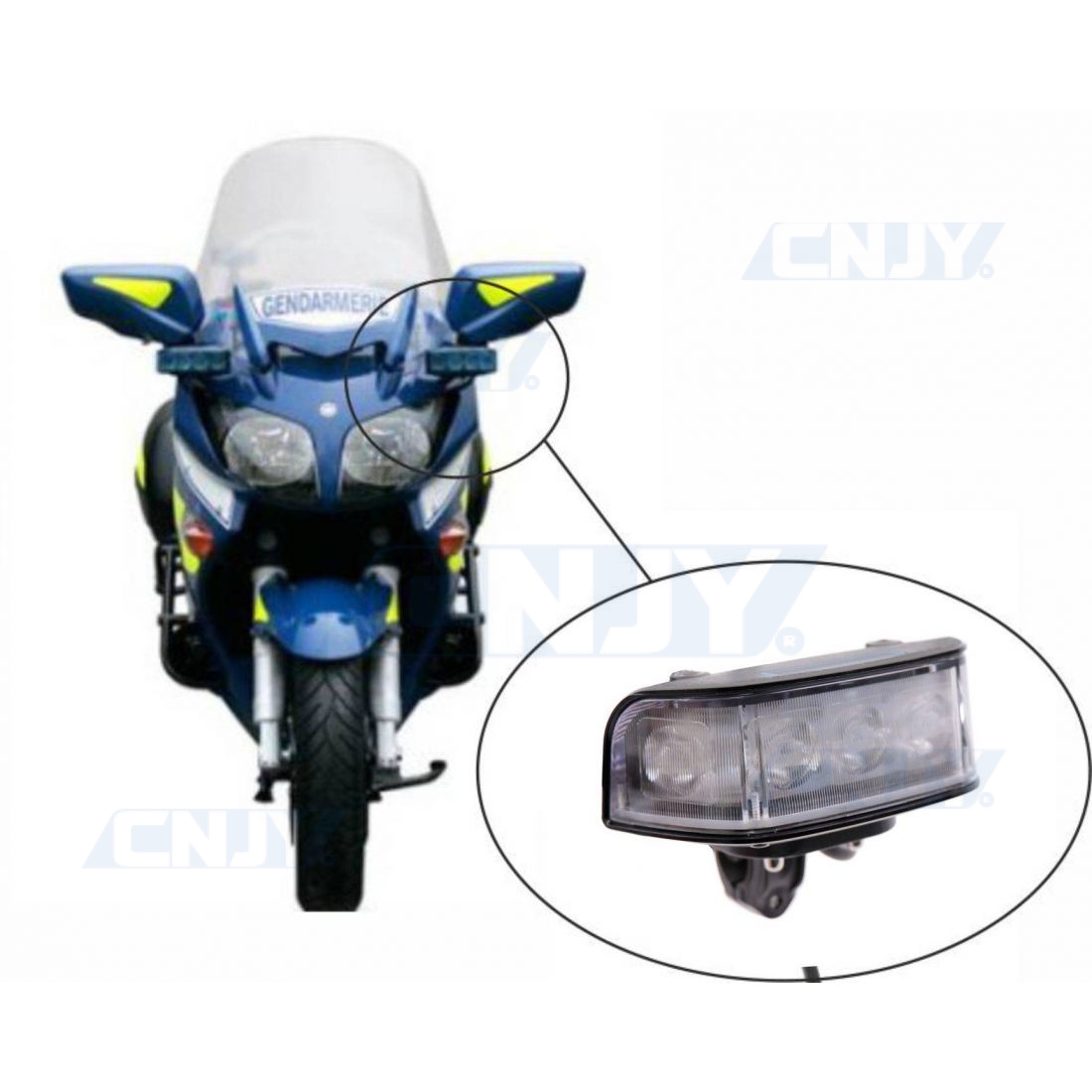 Feu à éclat led pour moto SWP9 blanc orange vert bleu rouge à 149