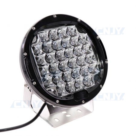 Phare de travail led 24W carré 12V 24V Gzer CNJY pour camion 4x4 auto.